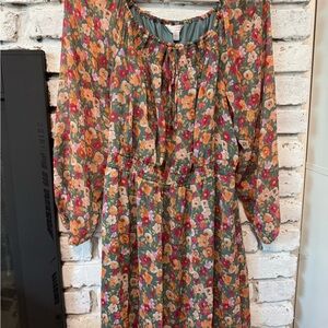 Floral Long Sleeve Dress